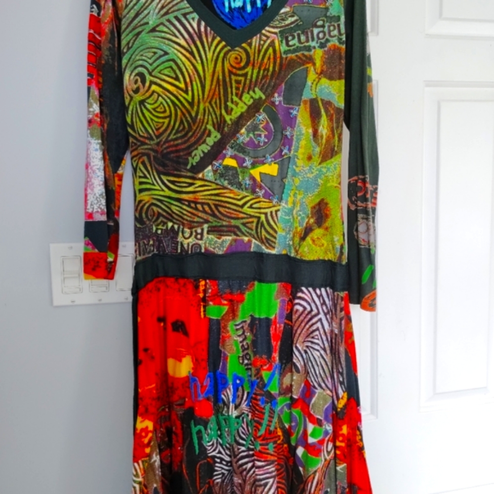 Rare Desigual Happy Dress or Tunic - Medium